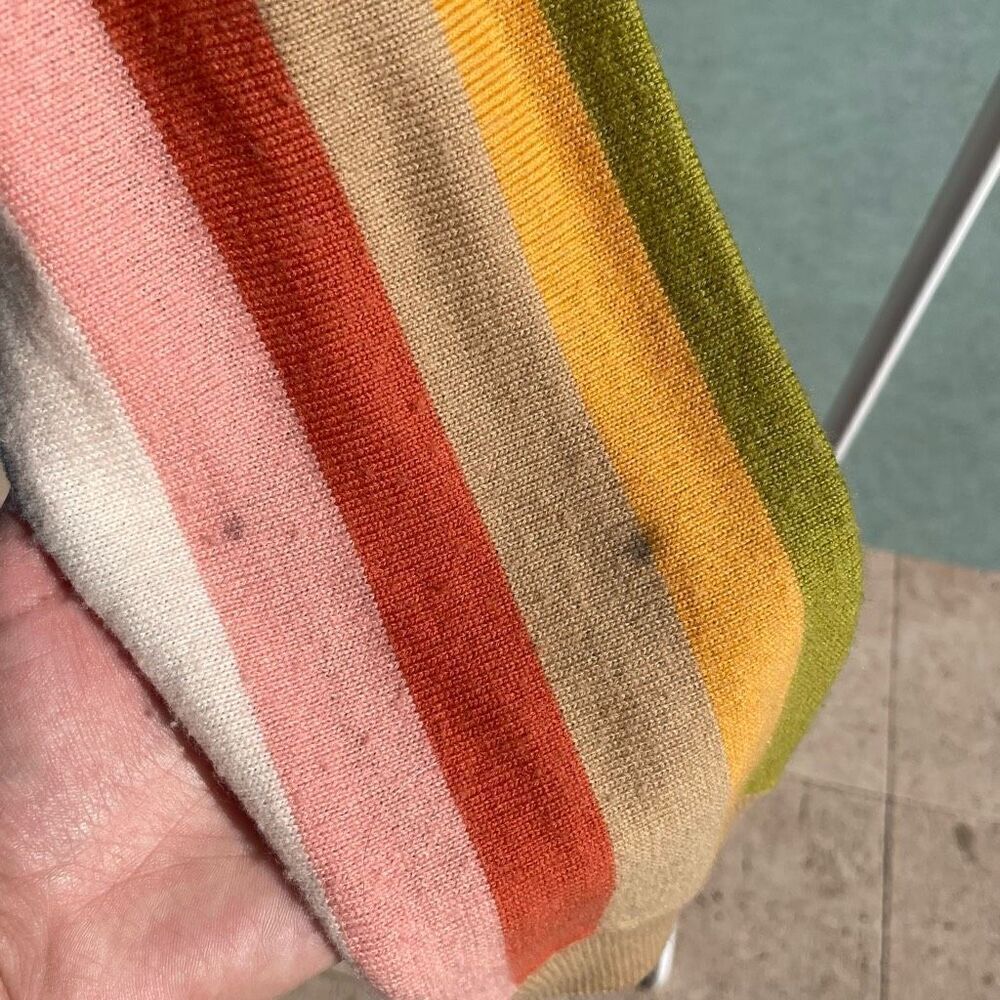 The Great. Rainbow Stripe Cardigan RARE - Picture 4 of 7